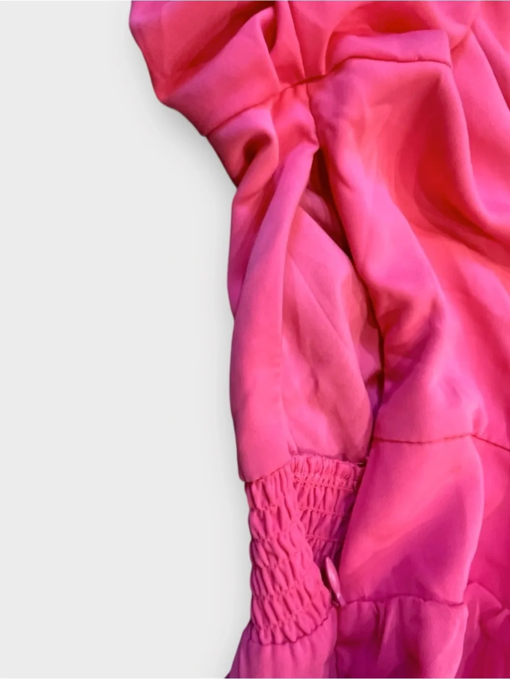 Hot Pink Tie Front Romper XL XXL Flutter Sleeve Cutout Vacation Barbiecore